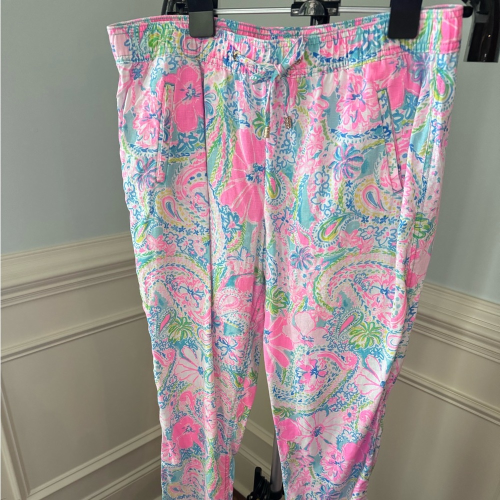 Lilly Pulitzer women’s XL Taron linen pant